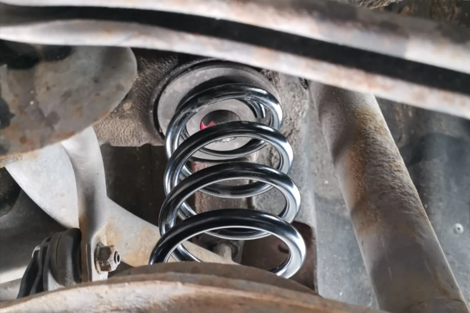 Coil spring replacement during suspension work